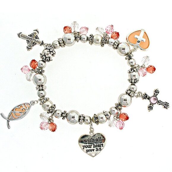 Jesus Christian Charm Bracelet  NWT - Picture 1 of 2